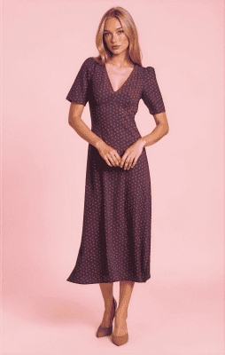 Vestido Tania fresa azul