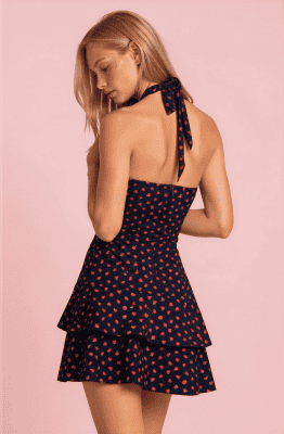 Alternative view of Vestido Manuela fresa azul