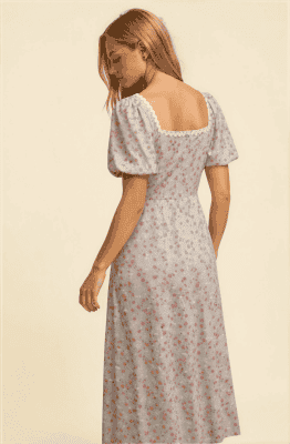 Alternative view of Vestido Candas flor verde