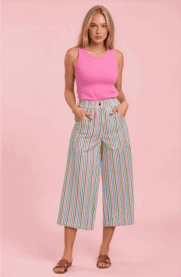 Pantalón rayas multicolor
