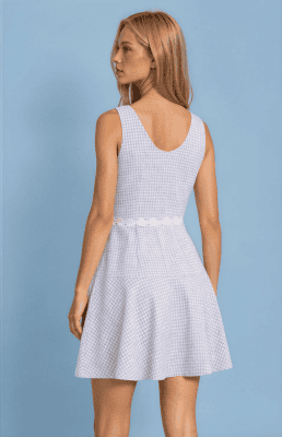 Alternative view of Vestido camelia azul