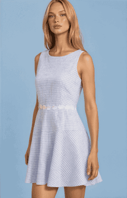 Vestido camelia azul