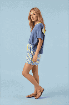 Short Laura azul