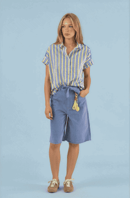 Camisa Calice azul