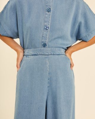 Alternative view of Pantalón denim fluido