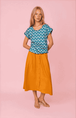 Blusa manga corta raquetas