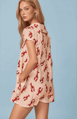 Alternative view of Vestido corto langostas