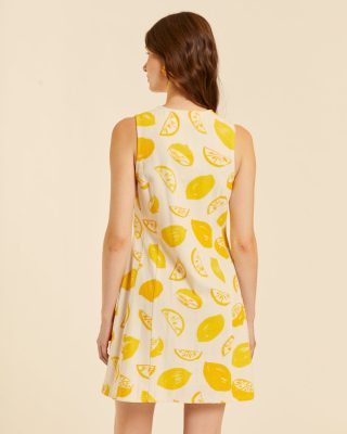 Alternative view of Vestido corto estampado de limones