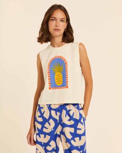 Alternative view of Camiseta sin mangas piña