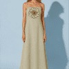 Vestido tirantes bordado flor