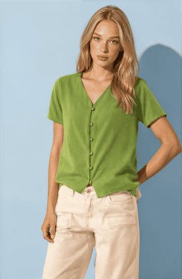 Camisa verde Nadege