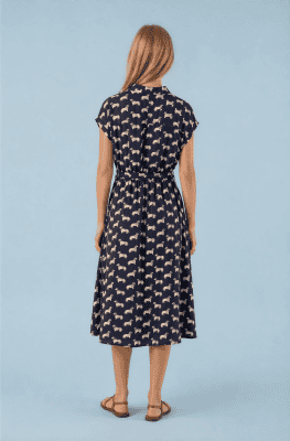 Alternative view of Vestido camisero perritos azul
