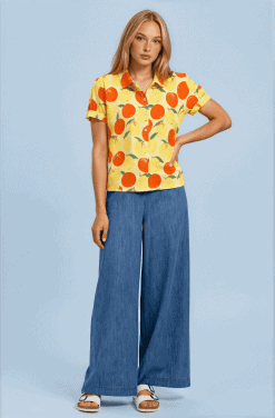 Camisa manga corta naranjas